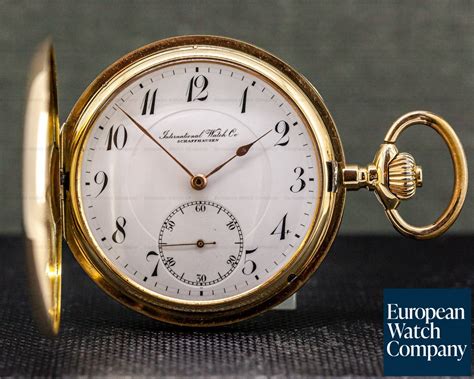 iwc gold pocket watch|iwc pocket watches vintage.